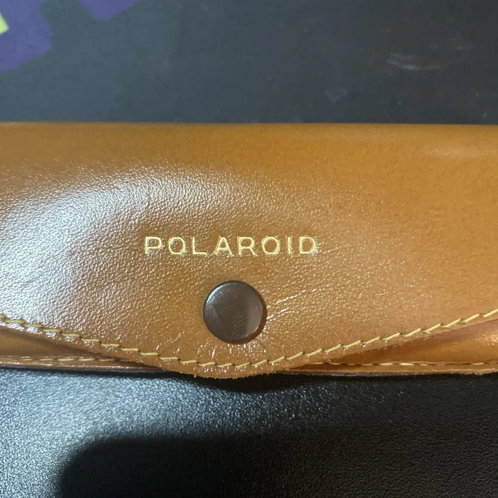 POLAROID Camera FILTER KIT Orange #4 Polarizing #2 Yellow #1 LEATHER CASE C3